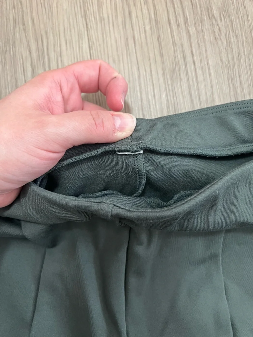 Alo Yoga Green High Waisted Flare Leggings ‼️self altered - Picture 6 of 12